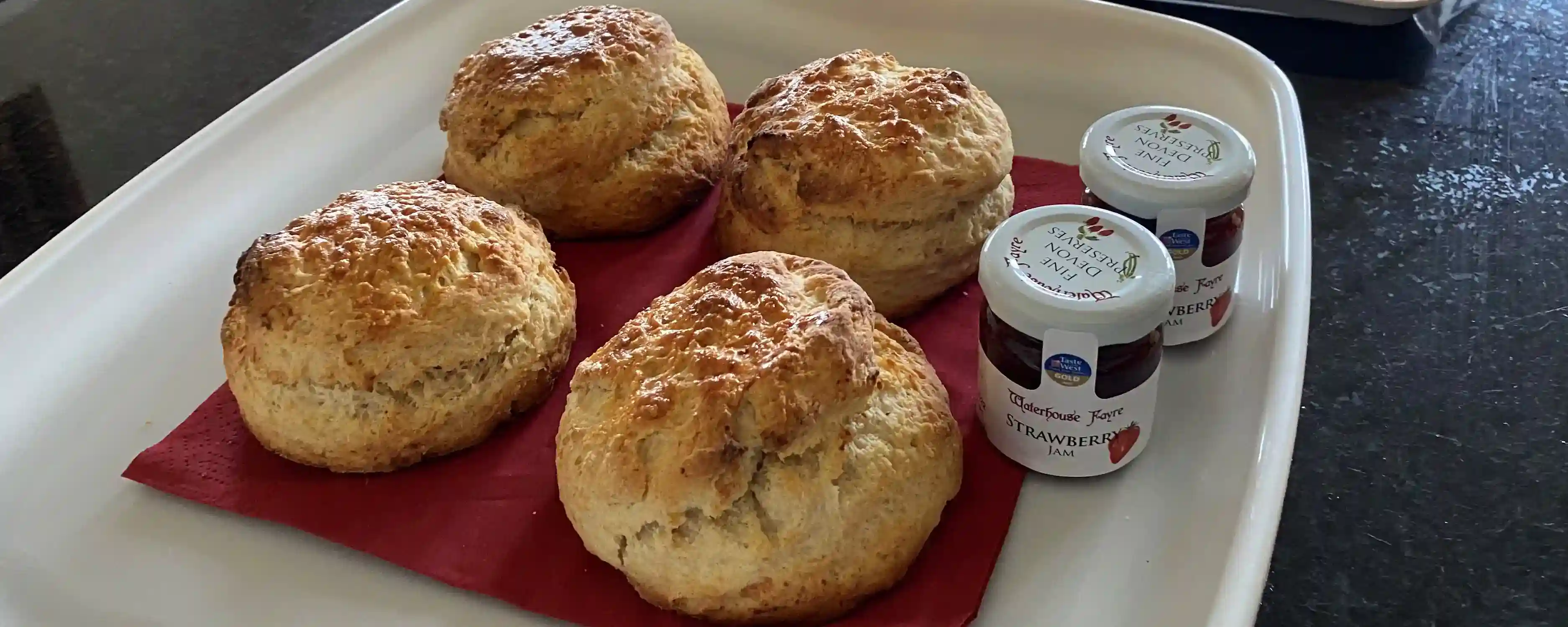 A traditional Devon cream tea awaits all our guests